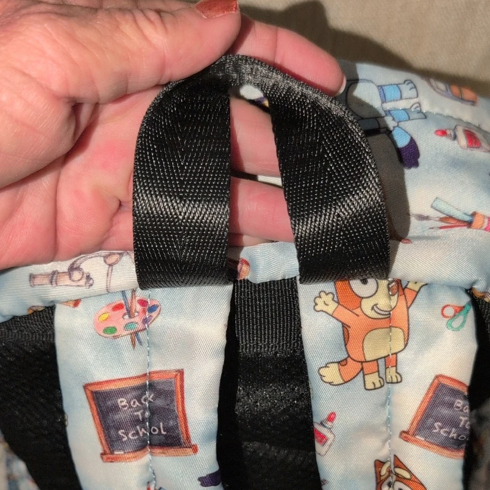 Bluey Backpack & 3 Stuffed Characters